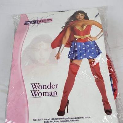 Wonder Woman Adult Costume, Size Large (10-14) - New