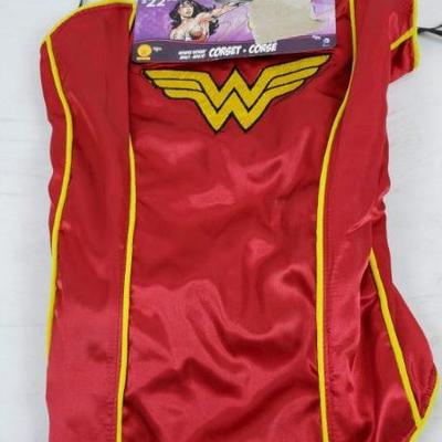 Wonder Woman Adult Corset, Size XL (14-16) - New