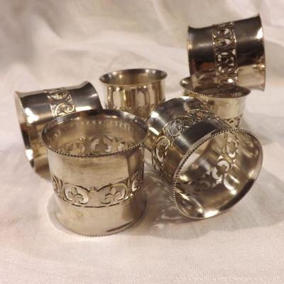 EL Italy Vintage Set of Silverplate Napkin Rings