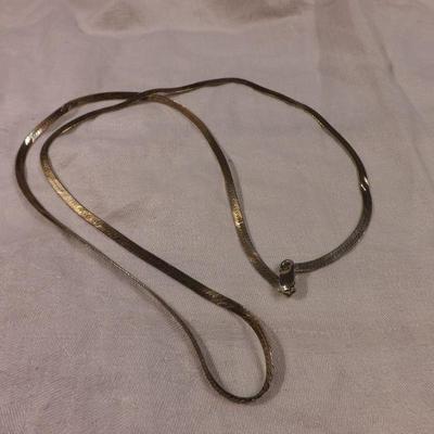 GT 925 Sterling Herringbone Necklace