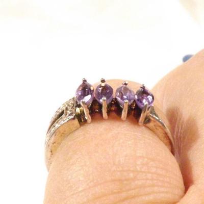 925 Sterling and Amethyst Ring