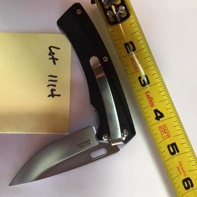 1114: Smaller Folder Knife, Stainless, Elegant shape