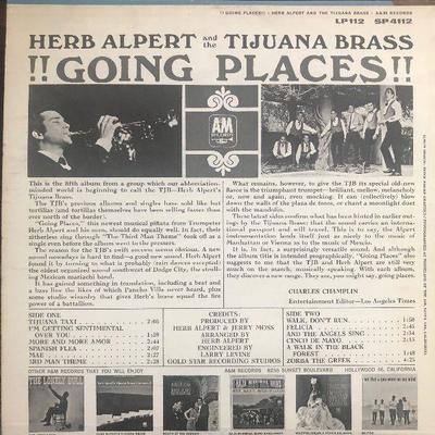 #91 Herb Alpert and The Tijuana Brass !!Going Places!! SP 4112