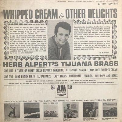 #92 Herb Alpert and The Tijuana Brass Whipped Cream and other Delights SP 4110 