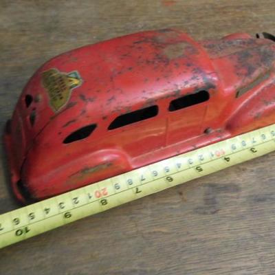 Vintage Tin Toy Car Friction Powered