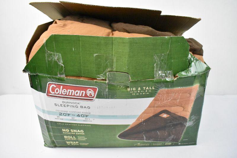 Sleeping Bag Coleman Dunnock Cold Weather Adult Brown Dark Brown