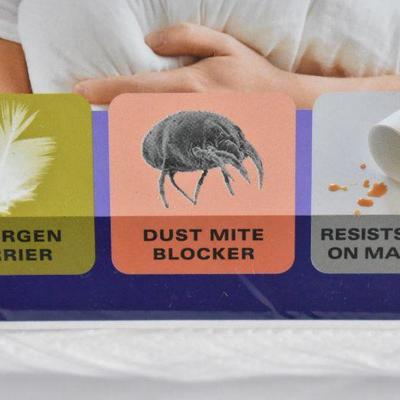 Mattress Protector, California King All-In-One with Bed Bug Blocker - New