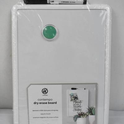 5x Dry Erase Boards, Magnetic. 8.5x11