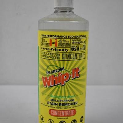 The Amazing Whip-It Multi-Purpose Stain Remover Concentrate, 32oz - New