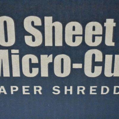 Aurora 10 Sheet Micro-Cut Paper Shredder AU1020MA - New, Open Box