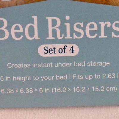 Whitmor Bed Risers, Set of 4 - New