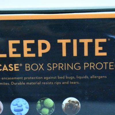 Malouf Sleep Tite Encase Queen Box Spring Protector - New, Damaged Box