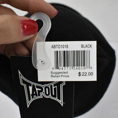 Quantity 2 Tapout Beanies with Rim, Black, Red, White & Gray - New