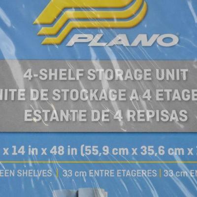 Plano 4-Shelf Storage, Black - New