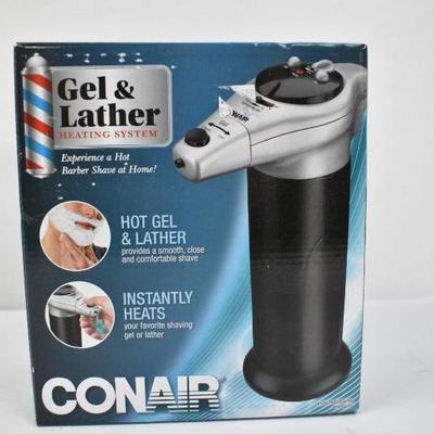 Conair Gel & Lather Heating System for a Hot Barber Shave at Home - New