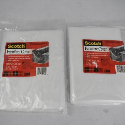 2 Plastic Furniture Covers by Scotch: 41