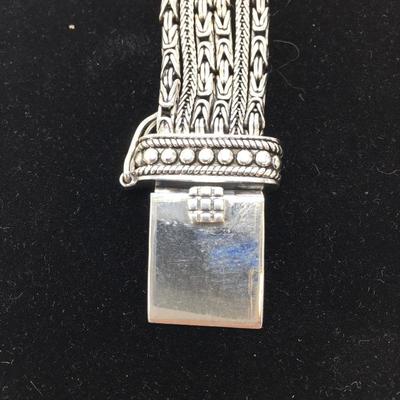 Lot 141 - Sterling Silver Chains Bracelet 