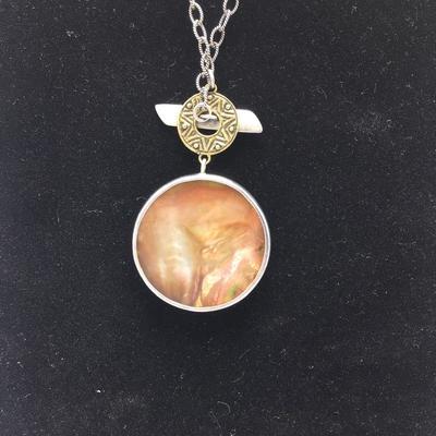 Lot 142 - Amber Waves Pendant Necklace and Bracelet