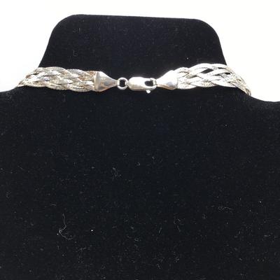 Lot 148 - Sterling Silver Bracelets & Necklace 