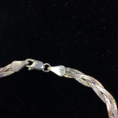 Lot 148 - Sterling Silver Bracelets & Necklace 