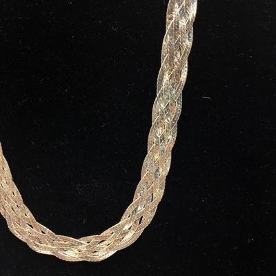 Lot 148 - Sterling Silver Bracelets & Necklace 