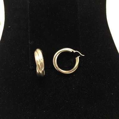 Lot 152 - Trio of Sterling Silver Earrings 