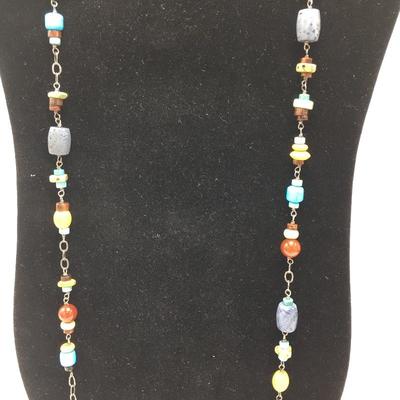 Lot 153 - Sterling Silver, Howlite, Sponge Coral Necklace & Bracelet