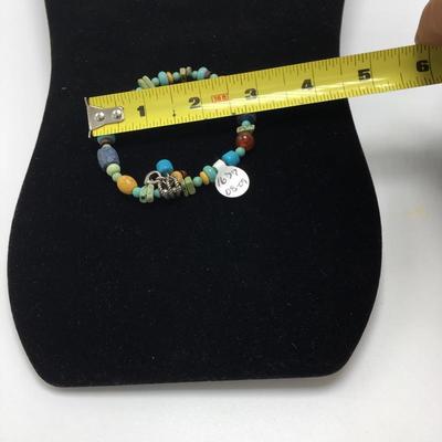 Lot 153 - Sterling Silver, Howlite, Sponge Coral Necklace & Bracelet