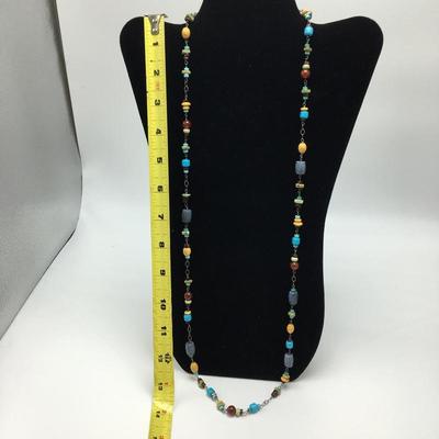 Lot 153 - Sterling Silver, Howlite, Sponge Coral Necklace & Bracelet