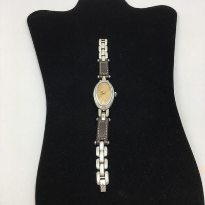 Lot 159 - Mother of Pearl Watch & Sterling Silver Bracelet 