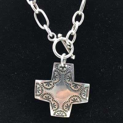 Lot 161 - Virtuosity Necklace & Hammered Sterling Silver Necklace 