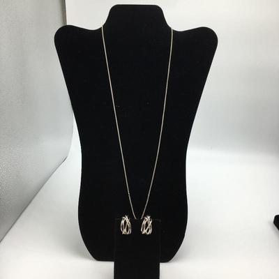 Lot 163 - Cosmo Cool Necklace & Sterling Silver Earrings 