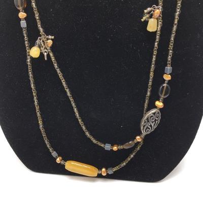 Lot 164 - Trio of Colorful Necklaces 