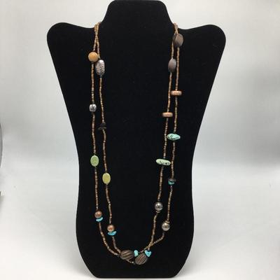 Lot 164 - Trio of Colorful Necklaces 