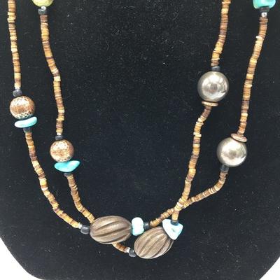 Lot 164 - Trio of Colorful Necklaces 