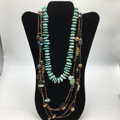 Lot 164 - Trio of Colorful Necklaces 