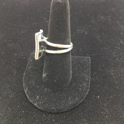 Lot 165 - Sterling Silver Cuff Bracelet & Ring 