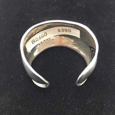 Lot 165 - Sterling Silver Cuff Bracelet & Ring 