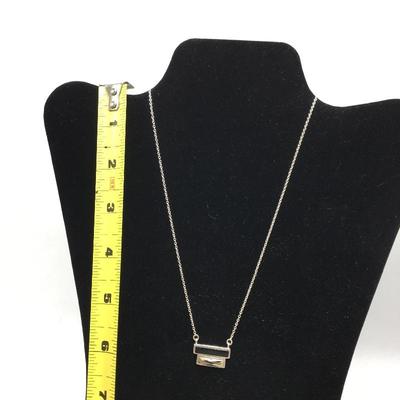 Lot 166 - Double Bar Necklace & Bracelet 