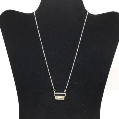 Lot 166 - Double Bar Necklace & Bracelet 