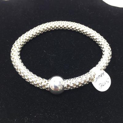 Lot 166 - Double Bar Necklace & Bracelet 