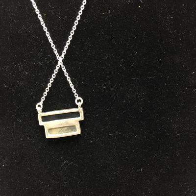 Lot 166 - Double Bar Necklace & Bracelet 