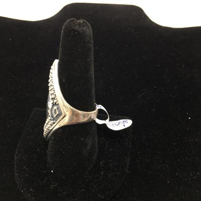 Lot 167 - Pair of Bold Rings Size 9/9.5