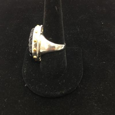 Lot 167 - Pair of Bold Rings Size 9/9.5