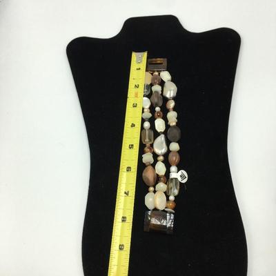 Lot 168 - Pearl, Brass & Brown Lip Shell Necklace & More