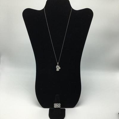 Lot 169 - Sterling Silver & Cubic Zirconia Set