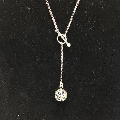 Lot 178 - Filigree Ball Pendant Necklace & Ring