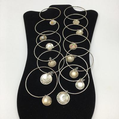 Lot 182 - Sterling Silver Bangle Bracelets