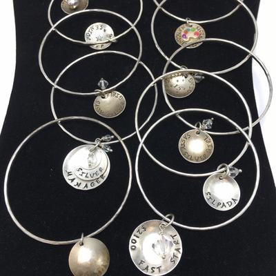 Lot 182 - Sterling Silver Bangle Bracelets