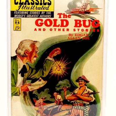 c. 1951 Classics Illustrated #84 Edgar Allan Poe The Gold Bug Golden Age ORIGINAL EDITION